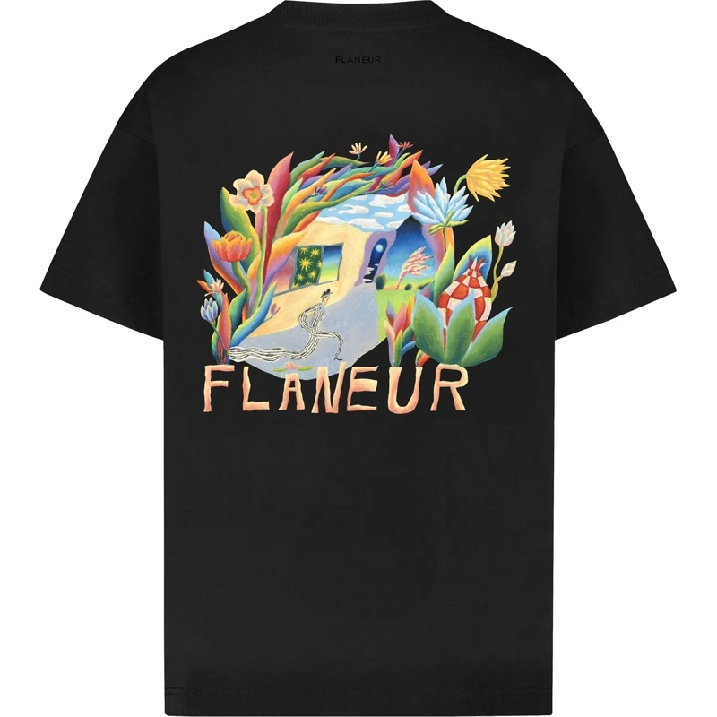 Flâneur T-shirt Passage of Time T-Shirt | Black schwarz