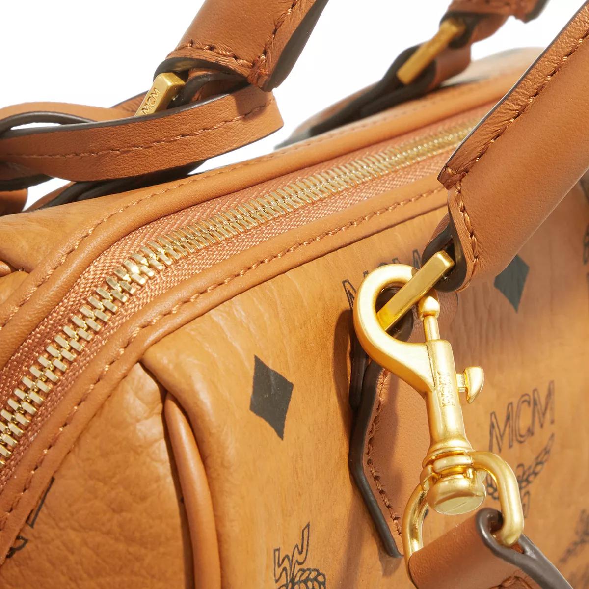 Mcm on sale boston cognac