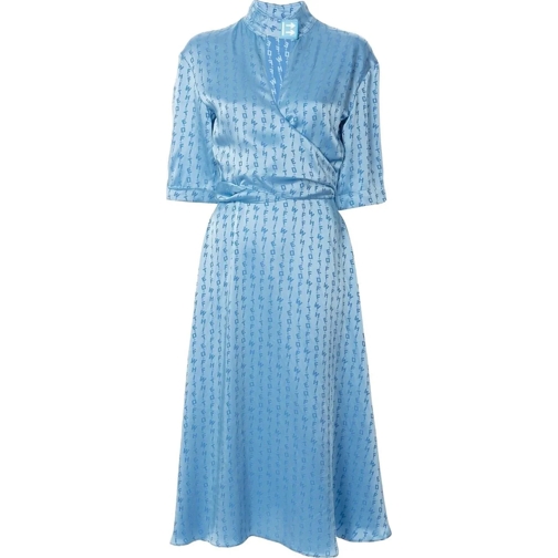 Off-White Jupes midi Dress Blue blau