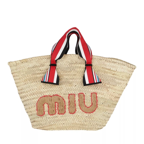 Miu Miu Straw Shopping Bag Natural Korbtasche