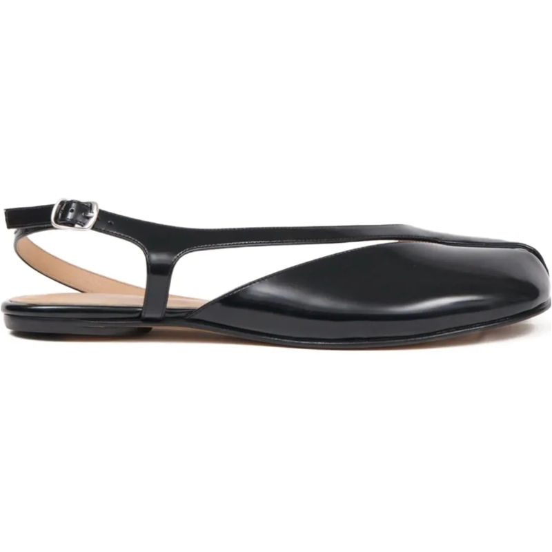 Maison Margiela Hausschuhe Tabi Flat Slingback Black schwarz