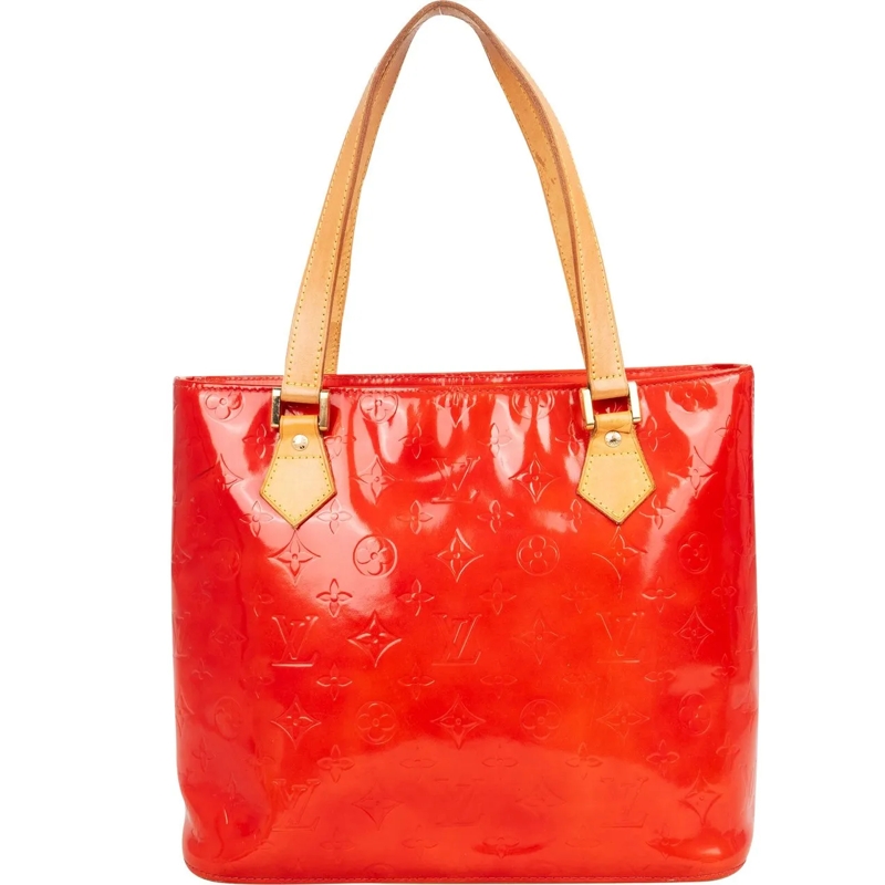 Louis Vuitton Tote Louis Vuitton Vernis Monogram Houston Handbag rot