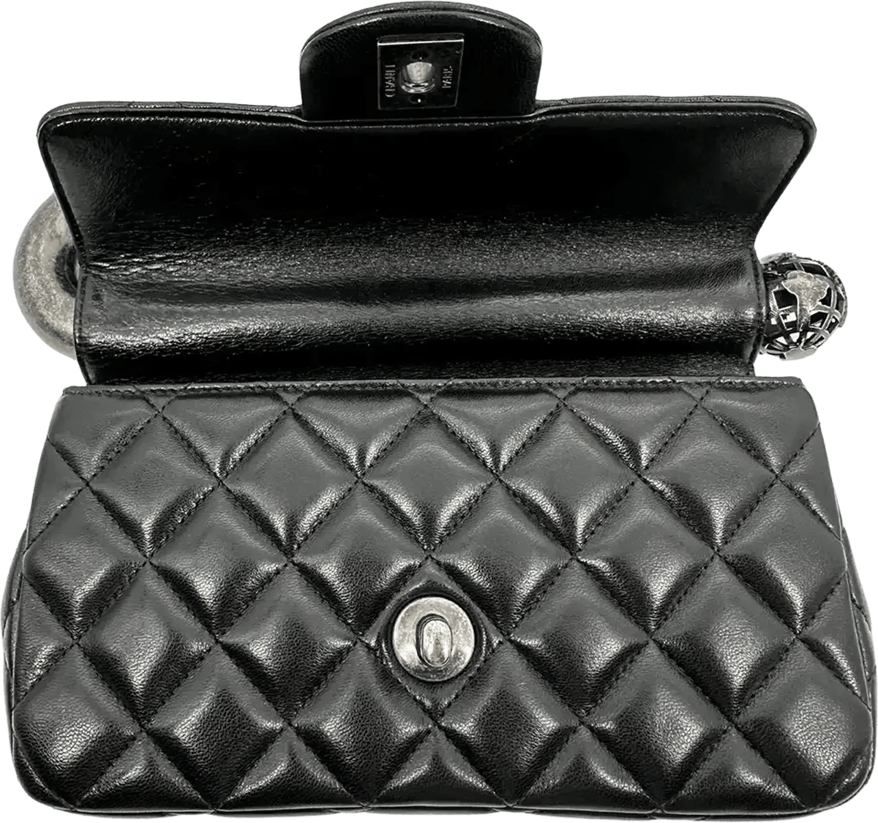 Thumbnail - Chanel Clutches - Chanel Around The World Evening Clutch lambskin bl - Gr. unisize - in Schwarz - für Damen