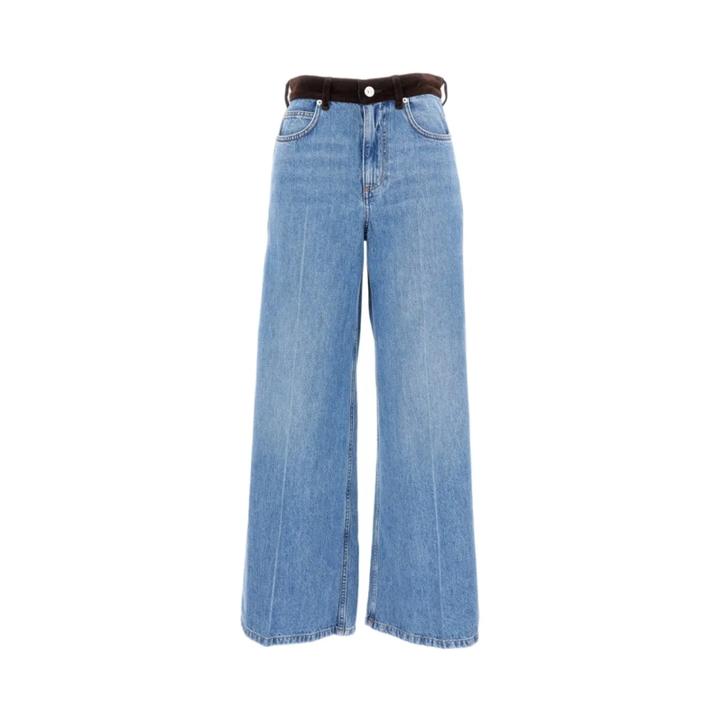 Marni Jeans Denim Blue Cotton Trousers Blue