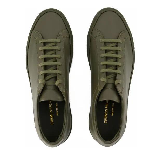 Common Projects Original Achilles Low Sneakers Leather Green Green sneaker basse