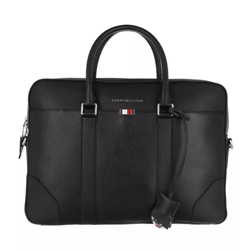 Tommy Hilfiger Business Leather Slim Companion Bag Black Businesstasche