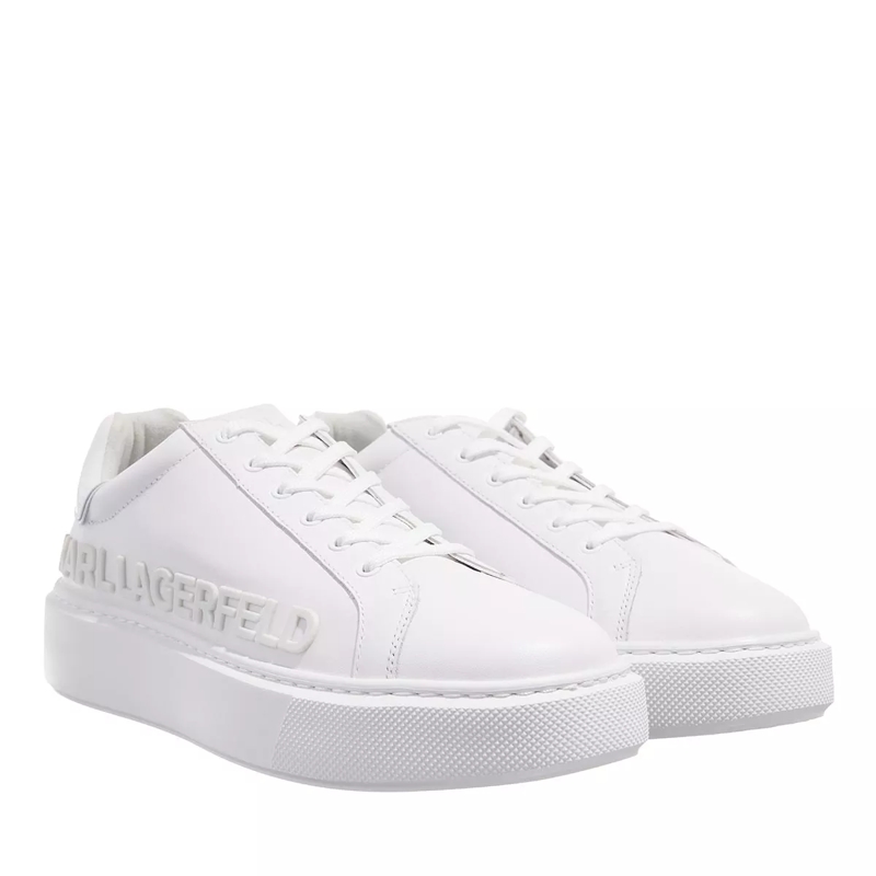 Karl Lagerfeld Low-Top-Sneaker MAXI KUP Karl Inkekt Logo Lo White Leather Mono