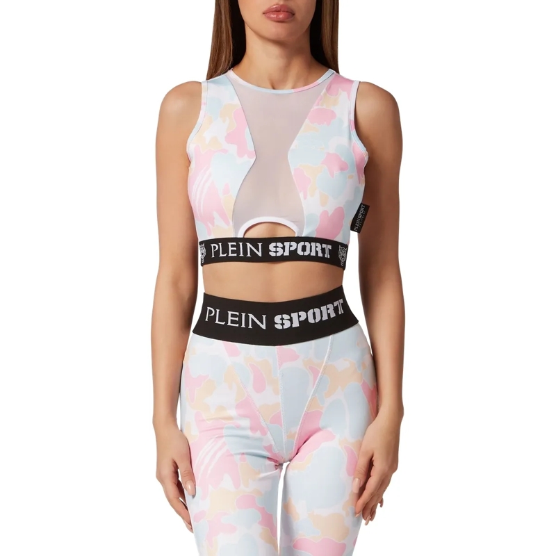 Plein Sport Top Sport Top Camouflage rose(Image 3)