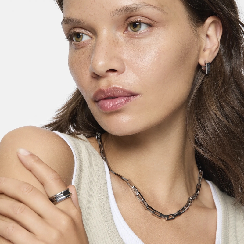 Liebeskind Berlin Ring Edelstahl Urban Chic silber(Image 7)