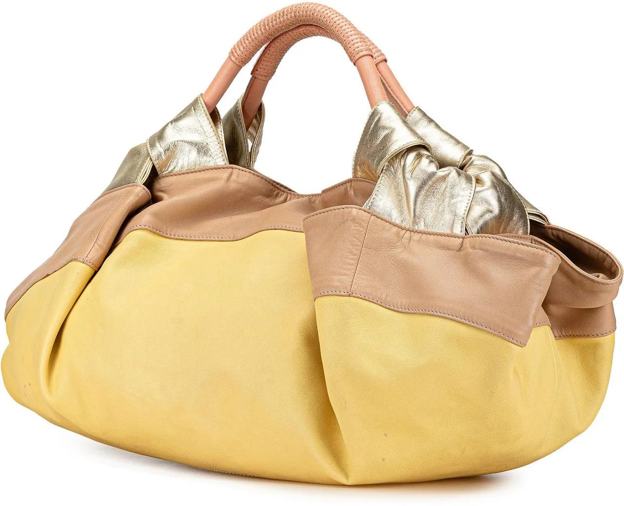 Loewe Totes & shoppers Tricolor Nappa Aire Handbag in geel