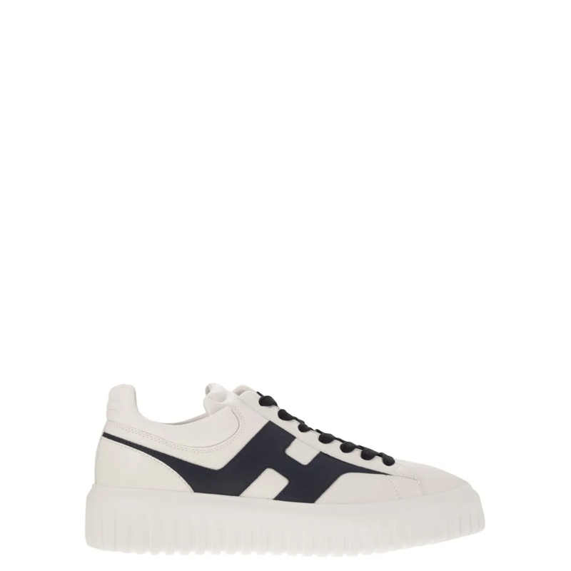 Hogan Lage-top sneaker H-Stripes - Leather Trainers With Side H White