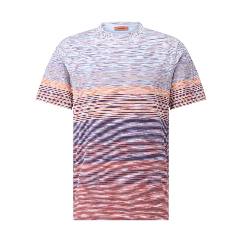 Missoni T-shirt Buntes T-Shirt mit Streifen Orange