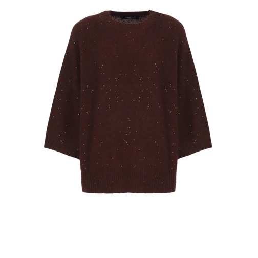 Fabiana Filippi Bordeaux Wool Blendsweater Burgundy Trui