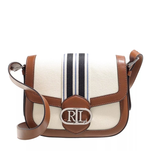 Lauren Ralph Lauren Addie Crossbody Medium Natural/Lauren Tan/Stripe Crossbody Bag
