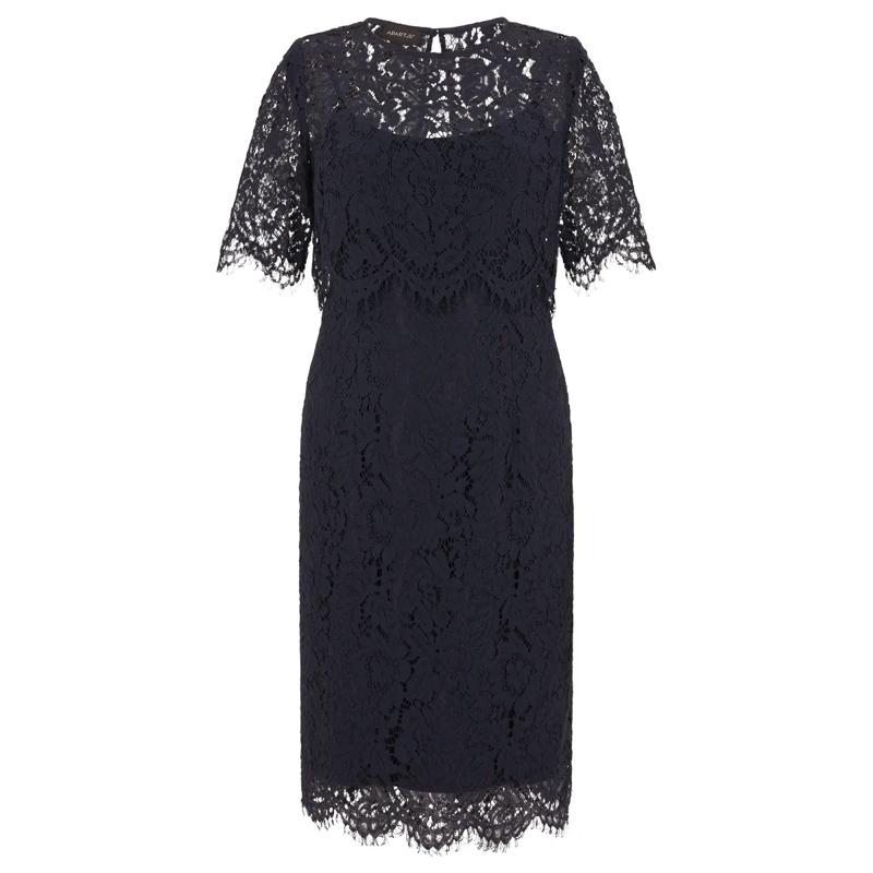 Apart Abendkleid Spitzenkleid mit Spitzenjacke dunkel-blau