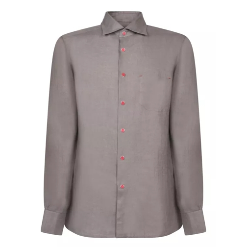 Kiton Long Sleeves tailored shirt Grey 