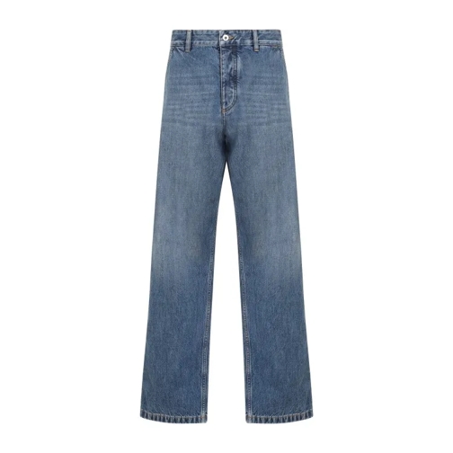 Bottega Veneta Cargo Denim Jeans Blue 