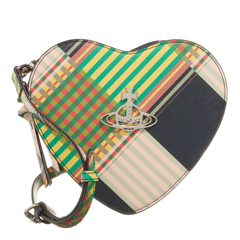 Vivienne Westwood Crossbody Bag Louise Heart Crossbody Combat Tartan