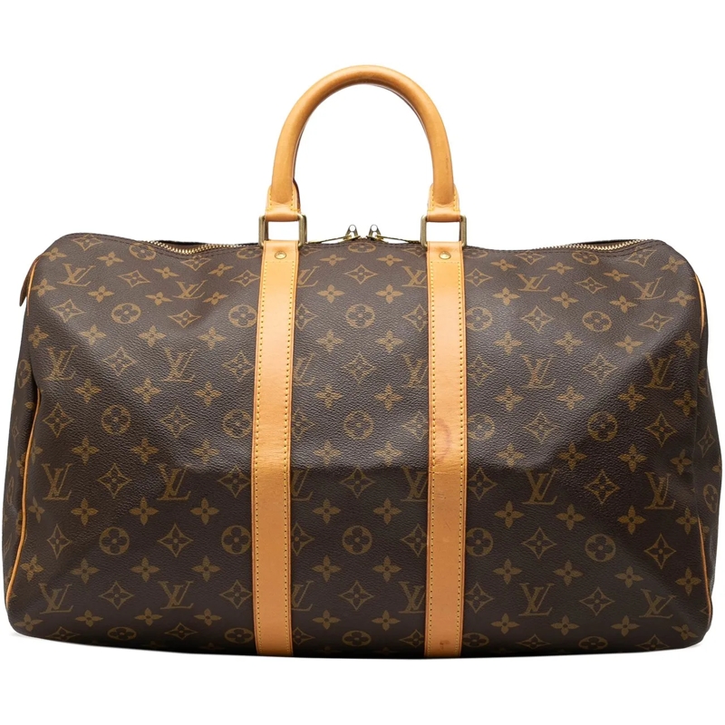 Louis Vuitton Weekender Monogram Keepall 45 braun