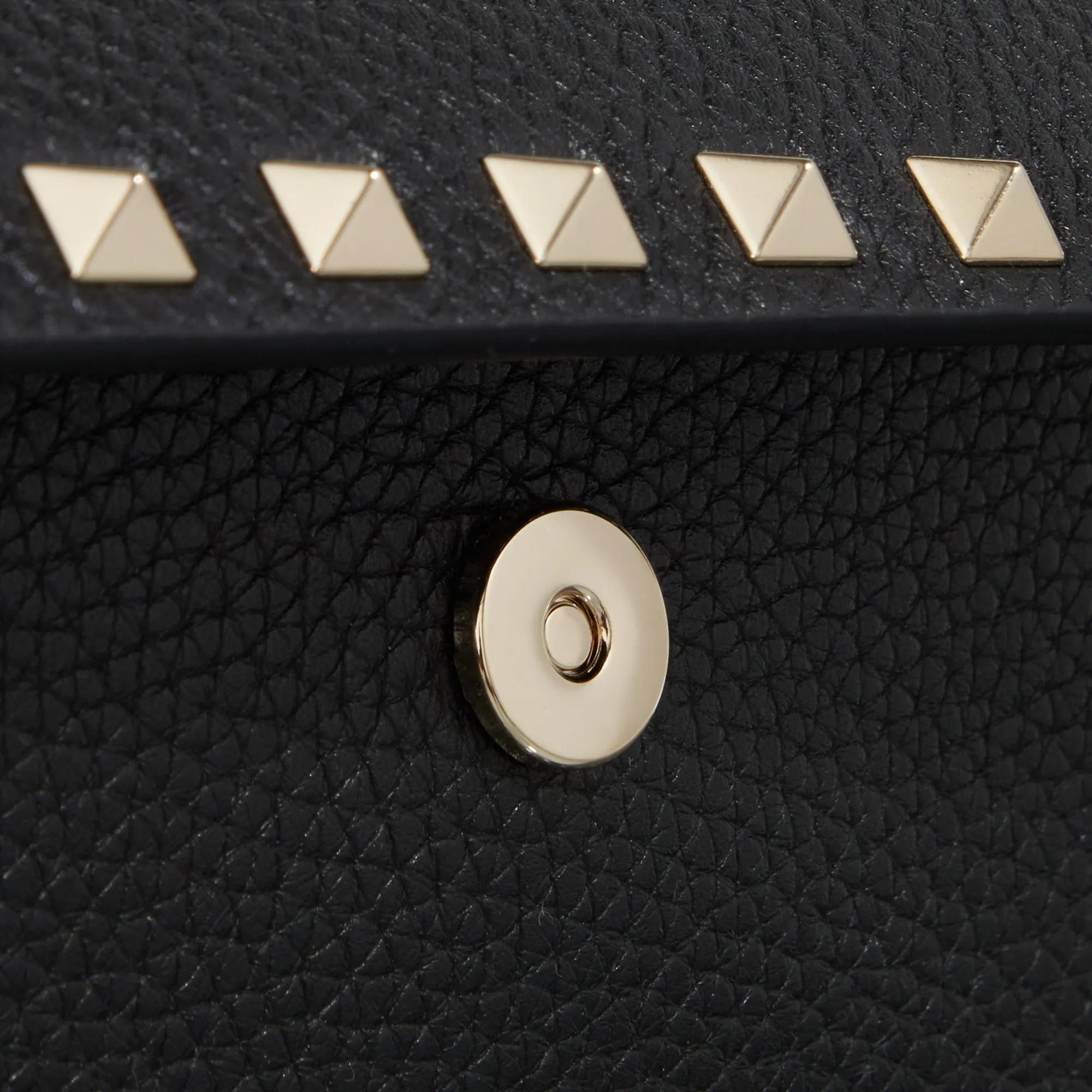 Thumbnail - Valentino Garavani Portemonnaie - Wallet On A Chain Rockstud - Gr. unisize - in Schwarz - für Damen