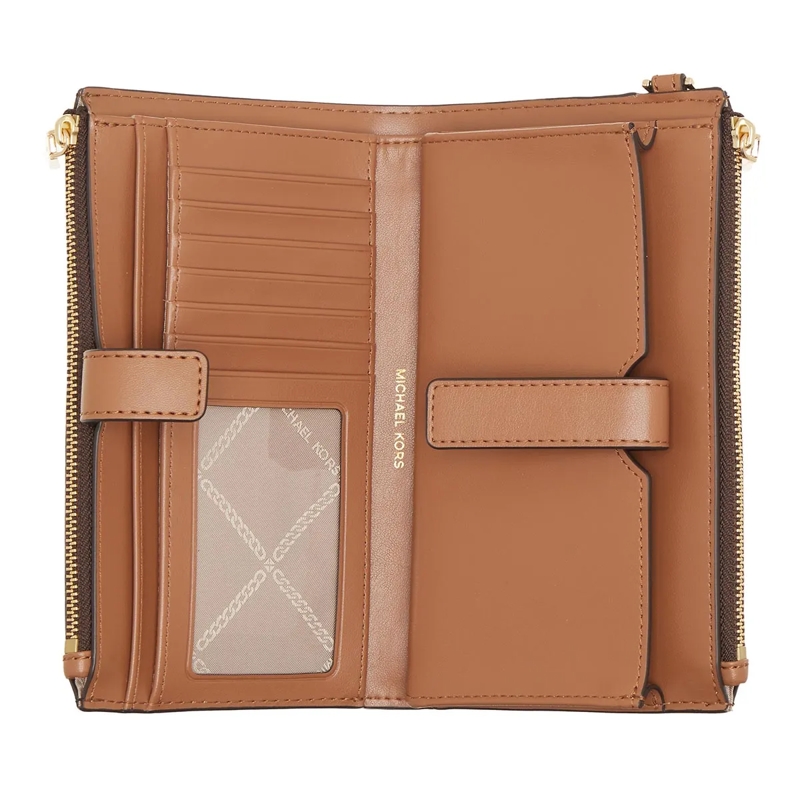 MICHAEL Michael Kors Portefeuille à deux volets Dblzp Wristlet Brown(Image 5)
