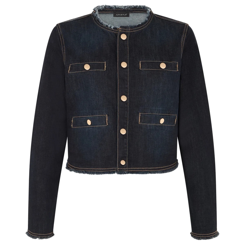 Apart Daunenjacke Jeansjacke dunkel-blau