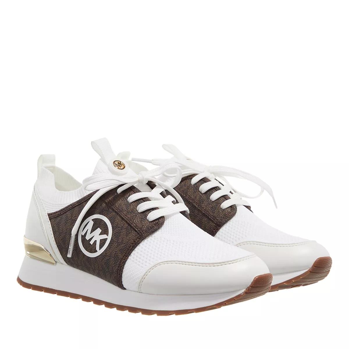 Michael Kors Dash Knit Trainer Op Wht/Brown | Low-Top Sneaker