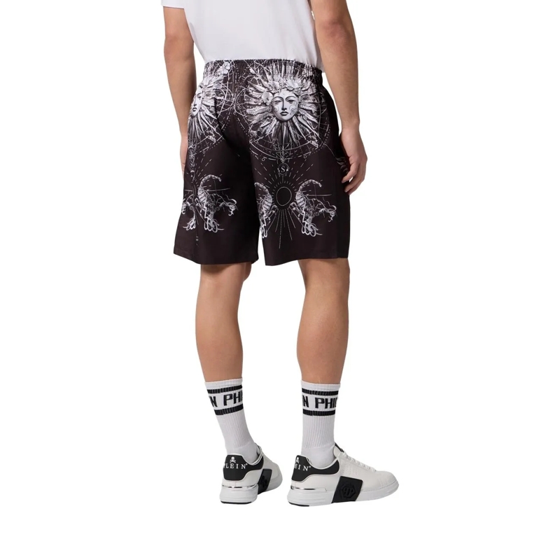 Philipp Plein Shorts Nylon Shorts Tattoo schwarz(Image 4)