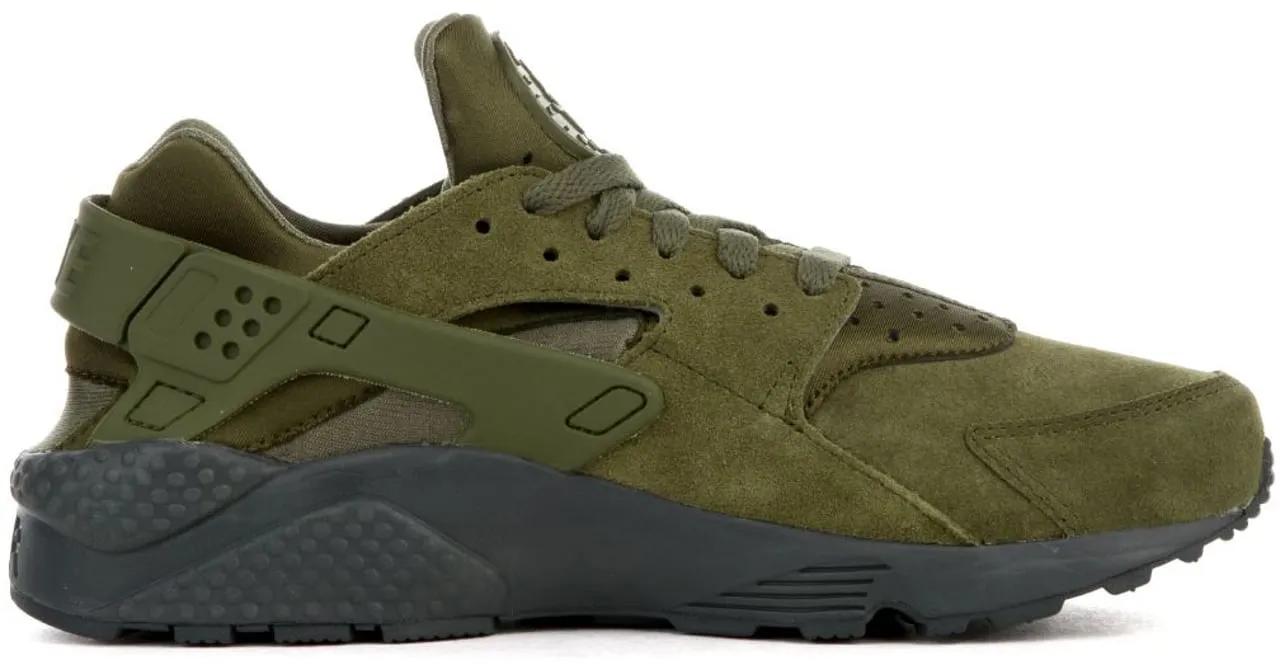 Nike Low-Top Sneaker - Air Huarache Run Sneakers - Gr. 42,5 (EU) - in Grün - für Herren