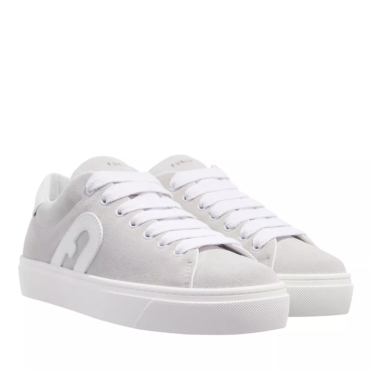 Furla Furla Joy Lace-Up Sneaker Perla Talco | Low-Top Sneaker