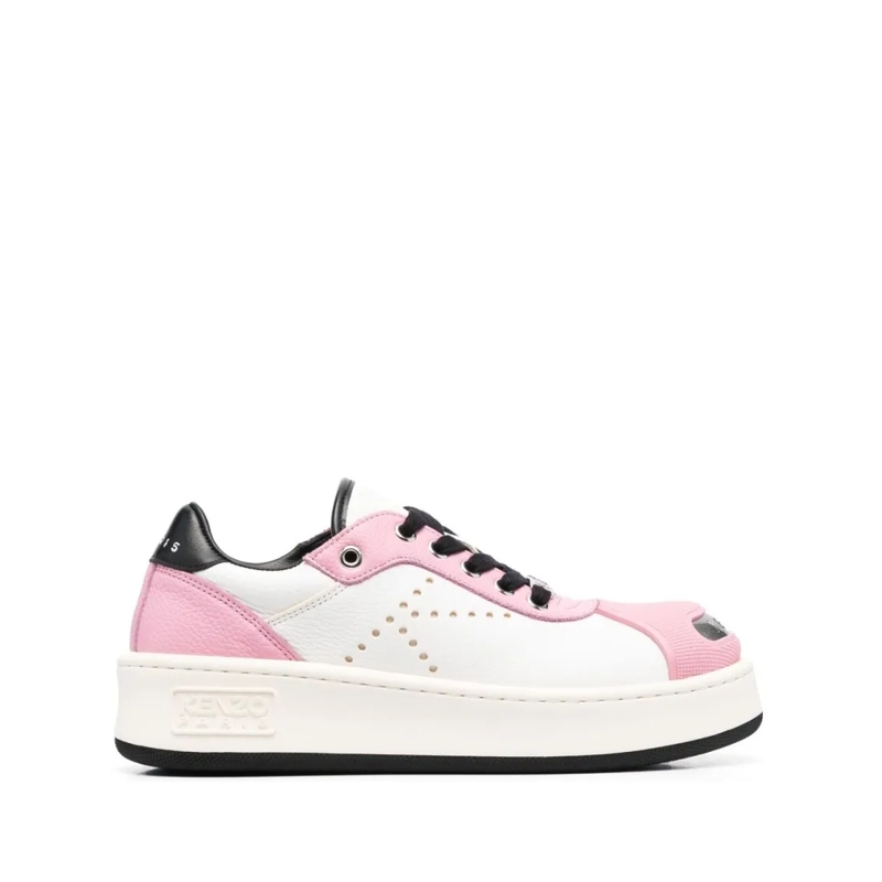 Kenzo Low-Top-Sneaker Contrasting Toecap Low-Top Sneakers White