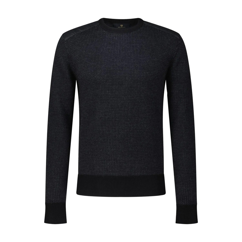 Belstaff Pullover Crewneck Pullover aus Wolle schwarz
