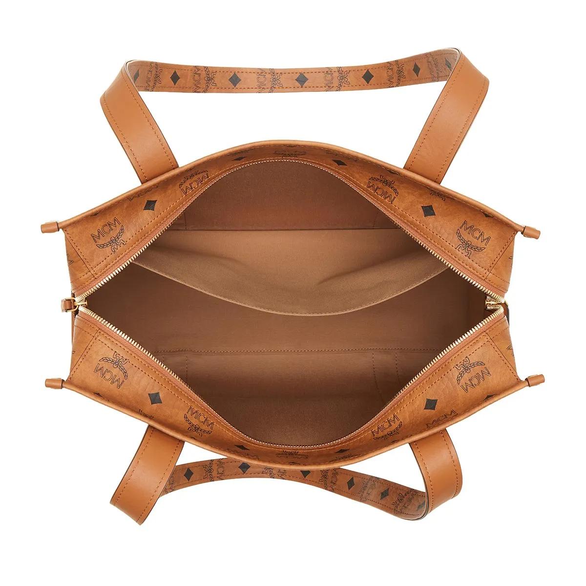 MCM Shoppers & Totes Aren Vi Tote Large in cognac