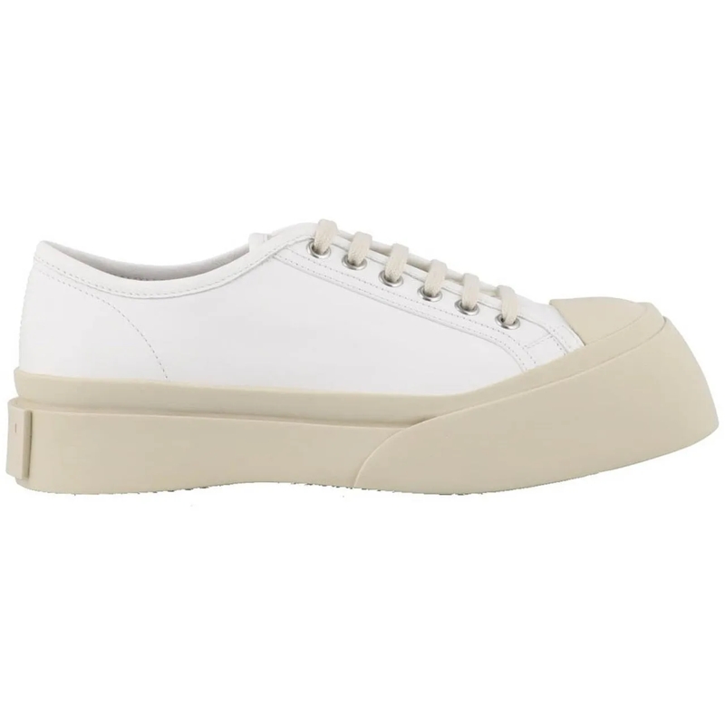 Marni T-shirt Marni Leather Sneakers weiß