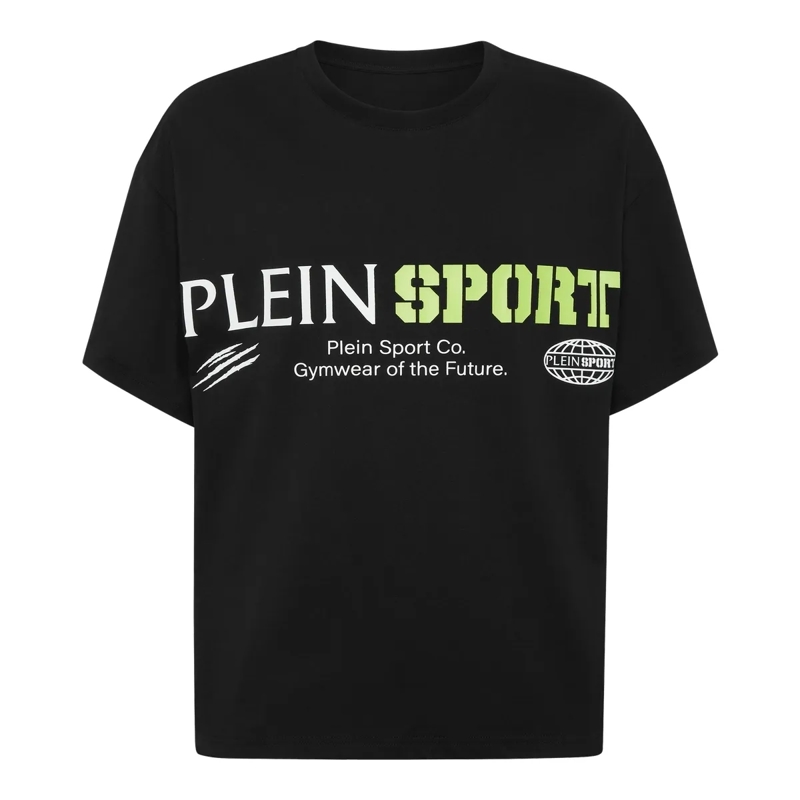 Plein Sport T-Shirt T-Shirt Rundhalsausschnitt Ss Logo schwarz