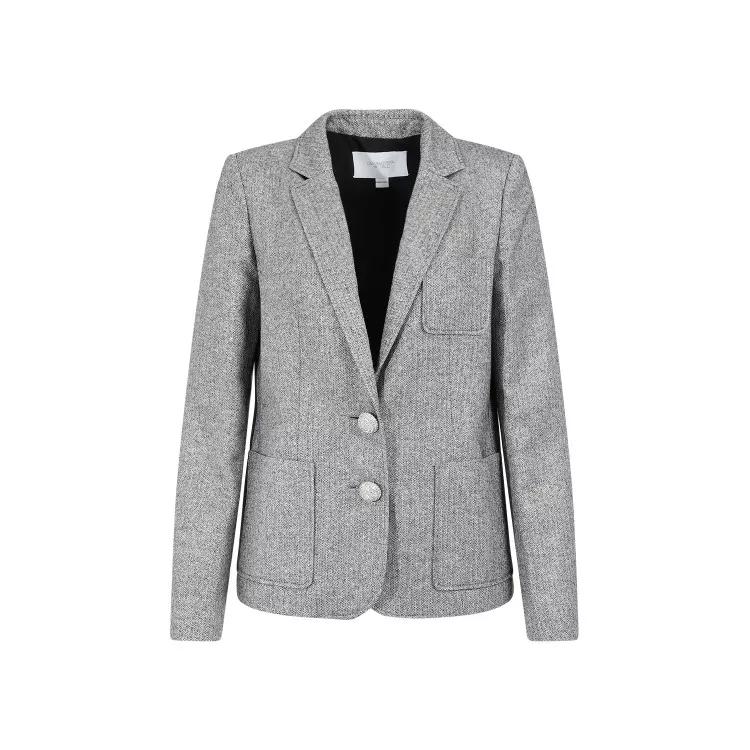 Giambattista Valli - Ivory Black Cotton Jacket - Größe 42 - gray