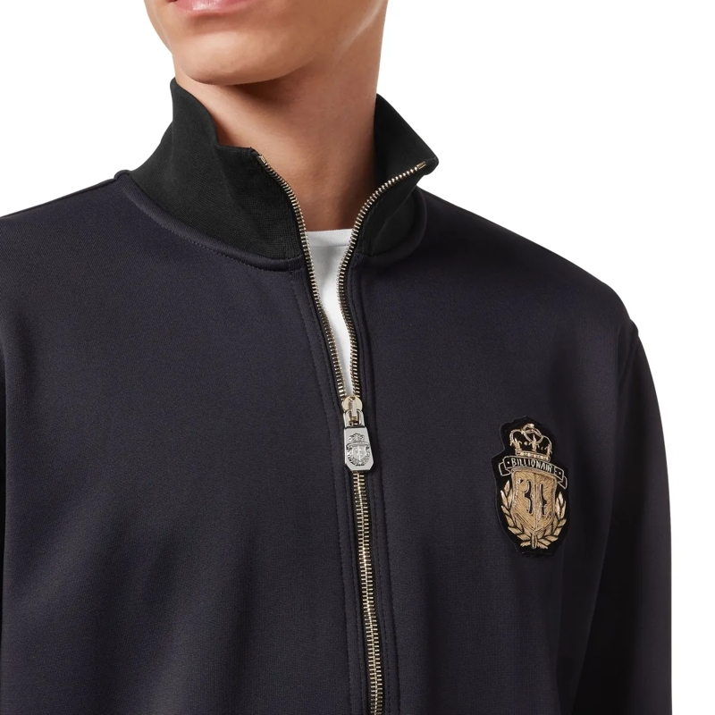 BILLIONAIRE Top Kapuzen-Sweatshirt Crest schwarz(Image 4)