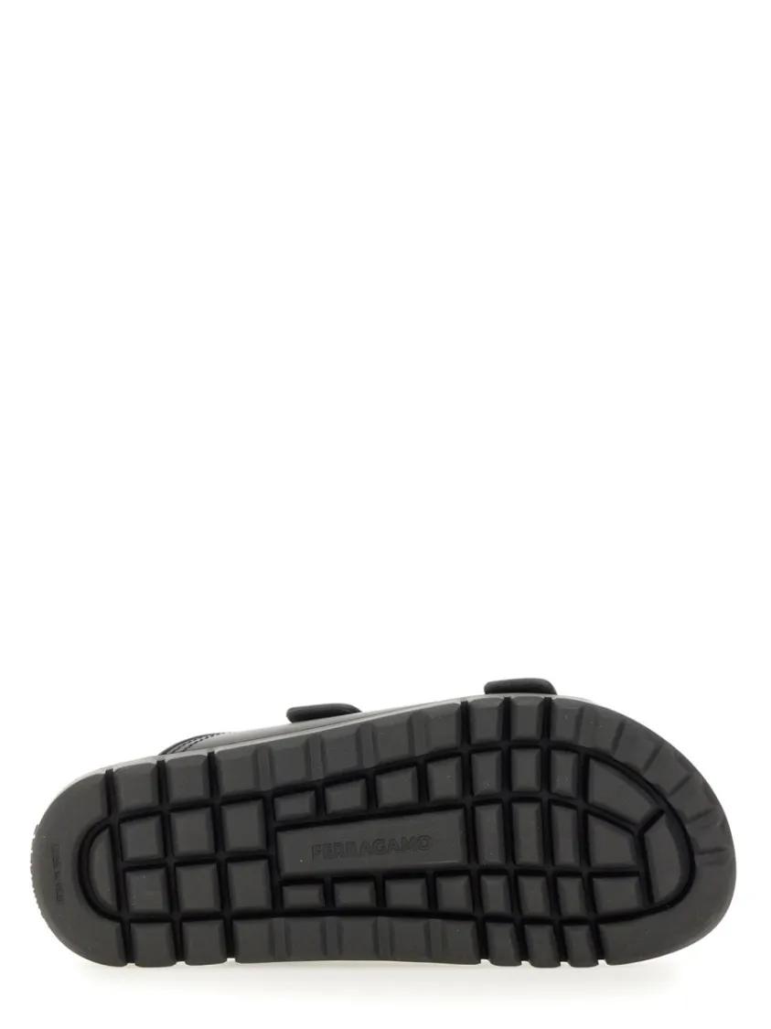 Thumbnail - Salvatore Ferragamo Loafer - Double-Strap Sandals - Gr. 7 - in Schwarz - für Damen