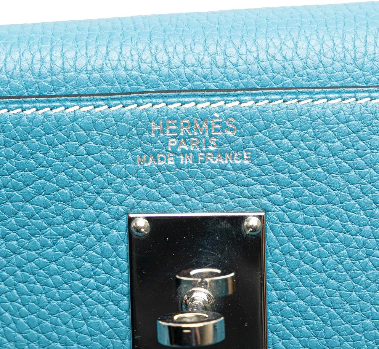 Thumbnail - Hermès Weekender - Clemence Kelly II Relax 50 Voyage - Gr. unisize - in Blau - für Damen