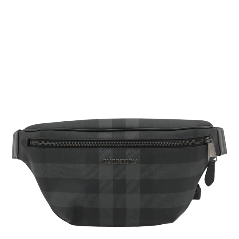 Burberry Gürteltasche Structured Waist Bag With Checkered Pattern Black