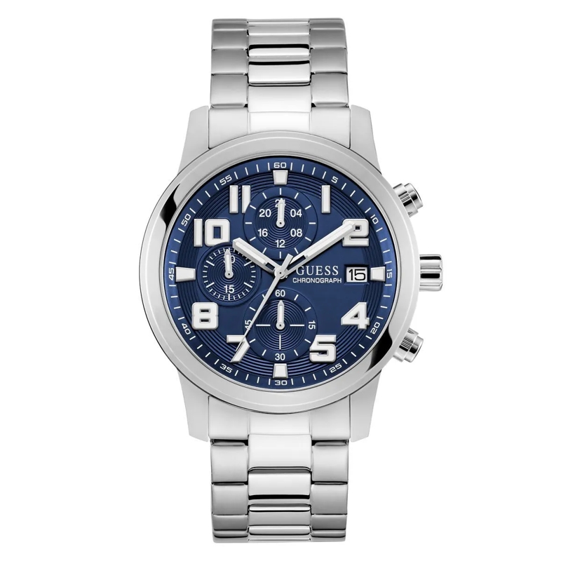 Guess Quarzuhr Quarz-Chronographenuhr Atticus silber