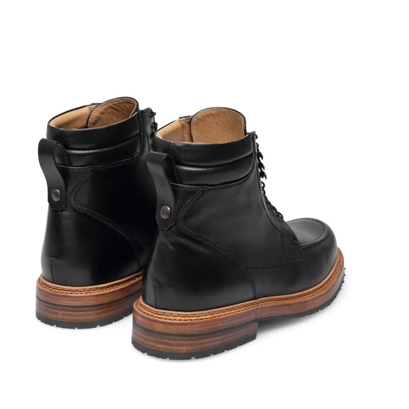 Heinrich Dinkelacker Schnürstiefel Boots Rio Plain BC- Klassischer Schnürboot für B schwarz(Image 3)