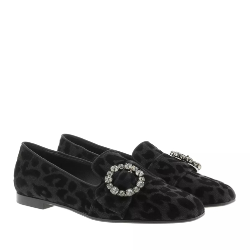 Dolce&Gabbana Spotted Slippers Black Mocassin