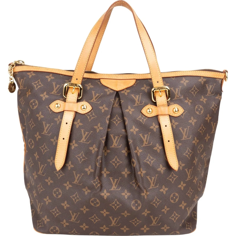 Louis Vuitton Schultertasche Louis Vuitton Canvas Monogram Palermo GM Handbag braun