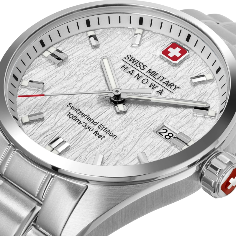 Swiss Military Hanowa Quarzuhr Quarzuhr Helvetica silber(Image 3)
