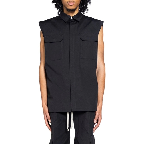 Rick Owens T-Shirts JUMBO SLEEVELESS OUTERSHIRT BLACK mehrfarbig