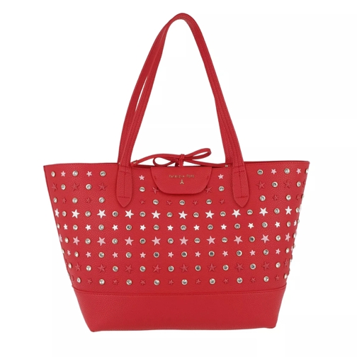 Patrizia Pepe Shopping Bag Stars Red Fourre-tout