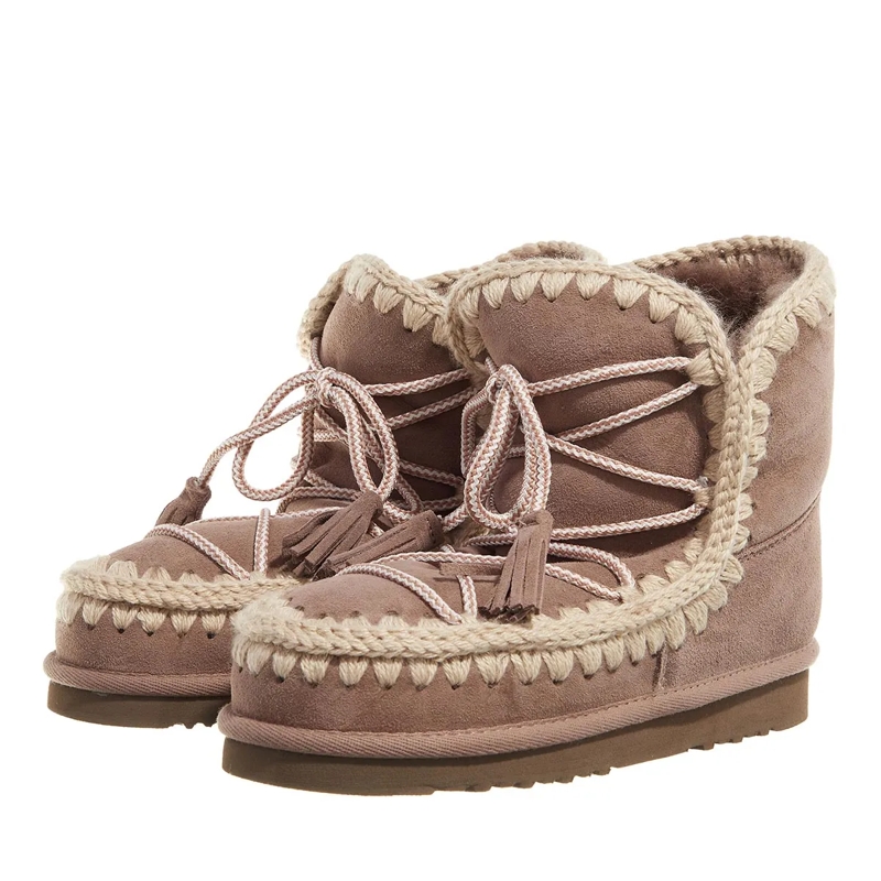 Mou Winterboots Eskimo Scoubidoo Lace Elephant Grey