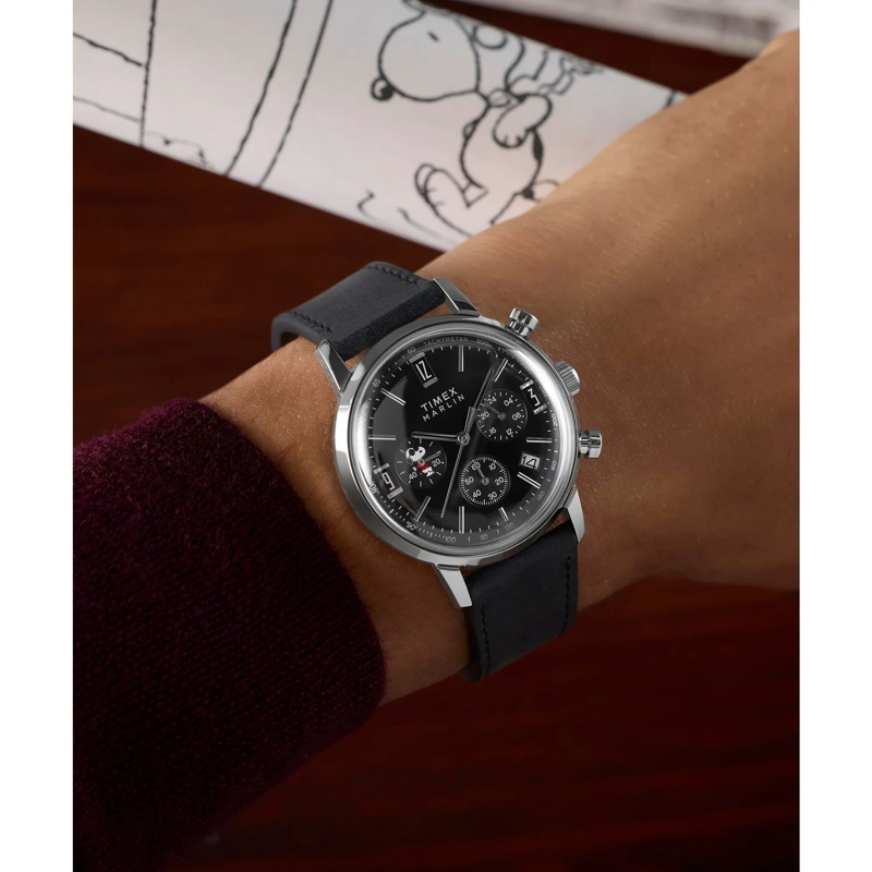 Timex Quarzuhr Quarz-Analoguhr Timex X Peanuts Marlin® Joe Cool schwarz(Image 7)