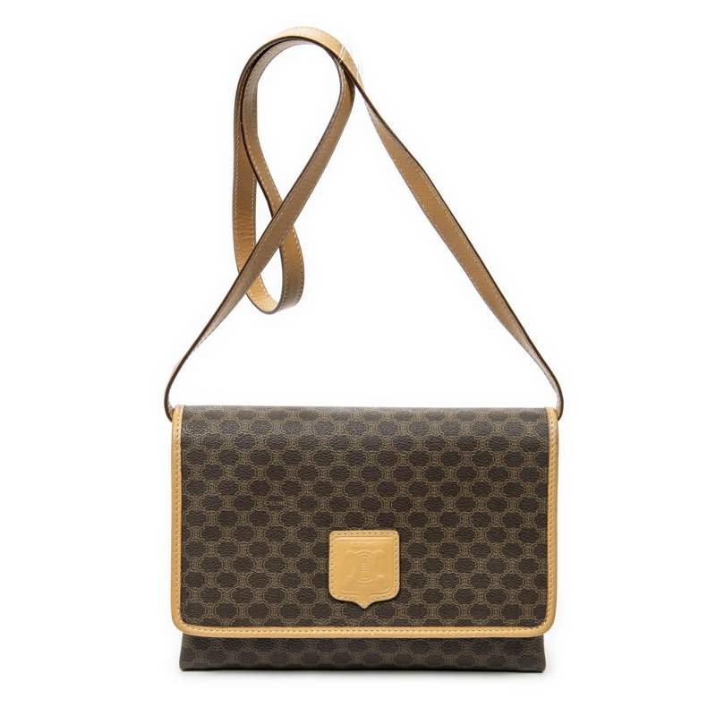 Celine Crossbody Bag Vintage Square Flap Crossbody beige